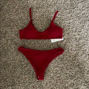 Red Cheeky Bikini
